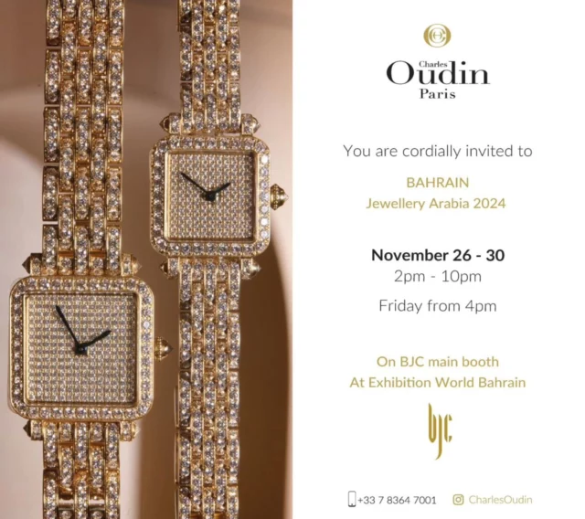 🔜 BAHRAIN Jewellery Arabia 2024 
November 26-30th 
2pm - 10pm

Join us at the Exhibition World Bahrain
On @bahrainjewellerycentre main booth